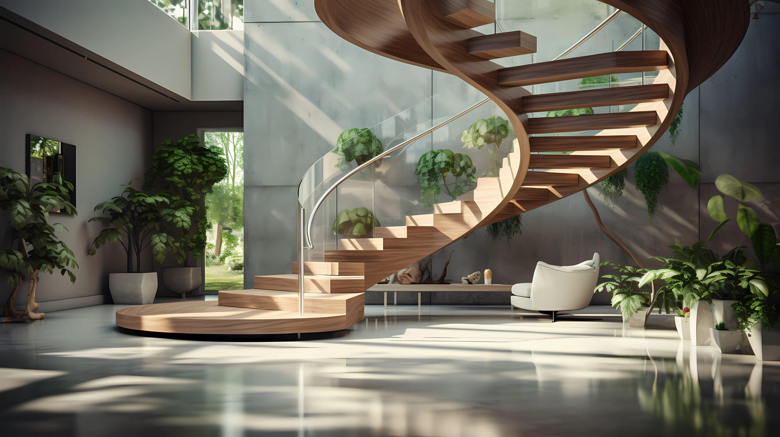 Treppe mit schwebendem Design